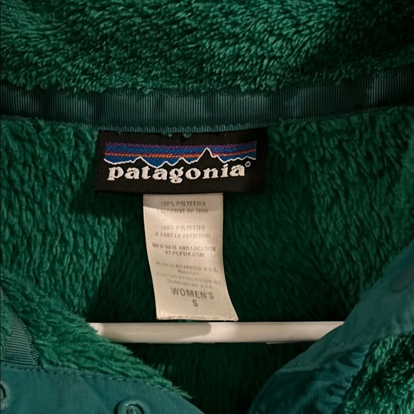 Patagonia Re-Tool Snap-T Pullover in Emerald Green, Size S - Picture 2 of 3